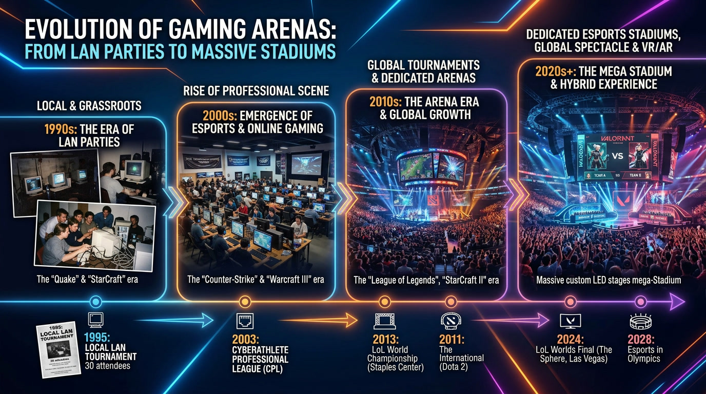Sejarah Perkembangan Turnamen Esport Internasional dari Masa ke Masa